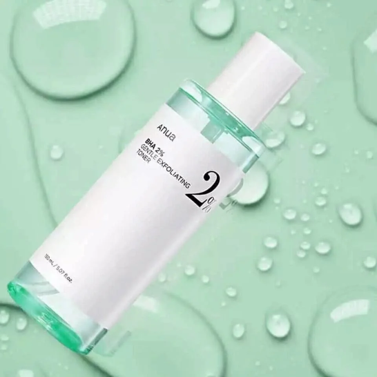 Anua BHA 2% Gentle Exfoliating Toner โ Daily Pore-Clearing Toner for Smooth, Calm Skin