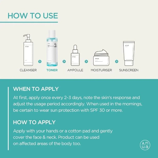 Anua BHA 2% Gentle Exfoliating Toner โ Daily Pore-Clearing Toner for Smooth, Calm Skin - Image 3