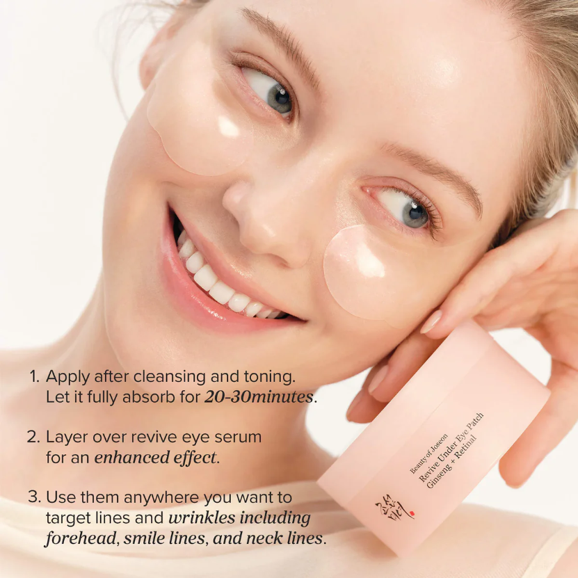 Beauty of Joseon Revive Under Eye Patch โ Ginseng + Retinal Firming & Anti-Aging Eye Masks - Image 3
